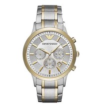 Image of Emporio Armani AR11076 Renato Men's Two-Tone Watch