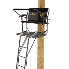 Rivers Edge TwoPlex LS 2-Man Ladder Stand, 17’1” Height, Lockdown Strap System 