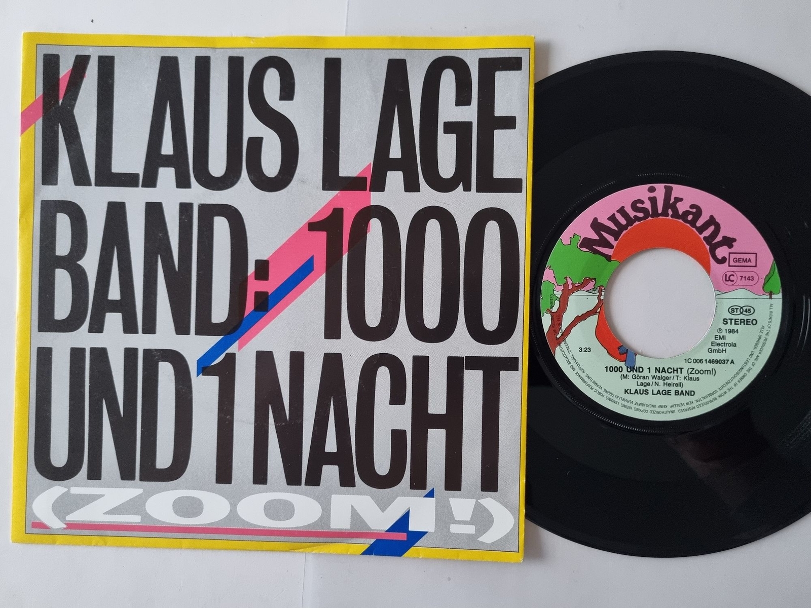 Klaus Lage - 1000 und 1 Nacht 7'' Vinyl Germany