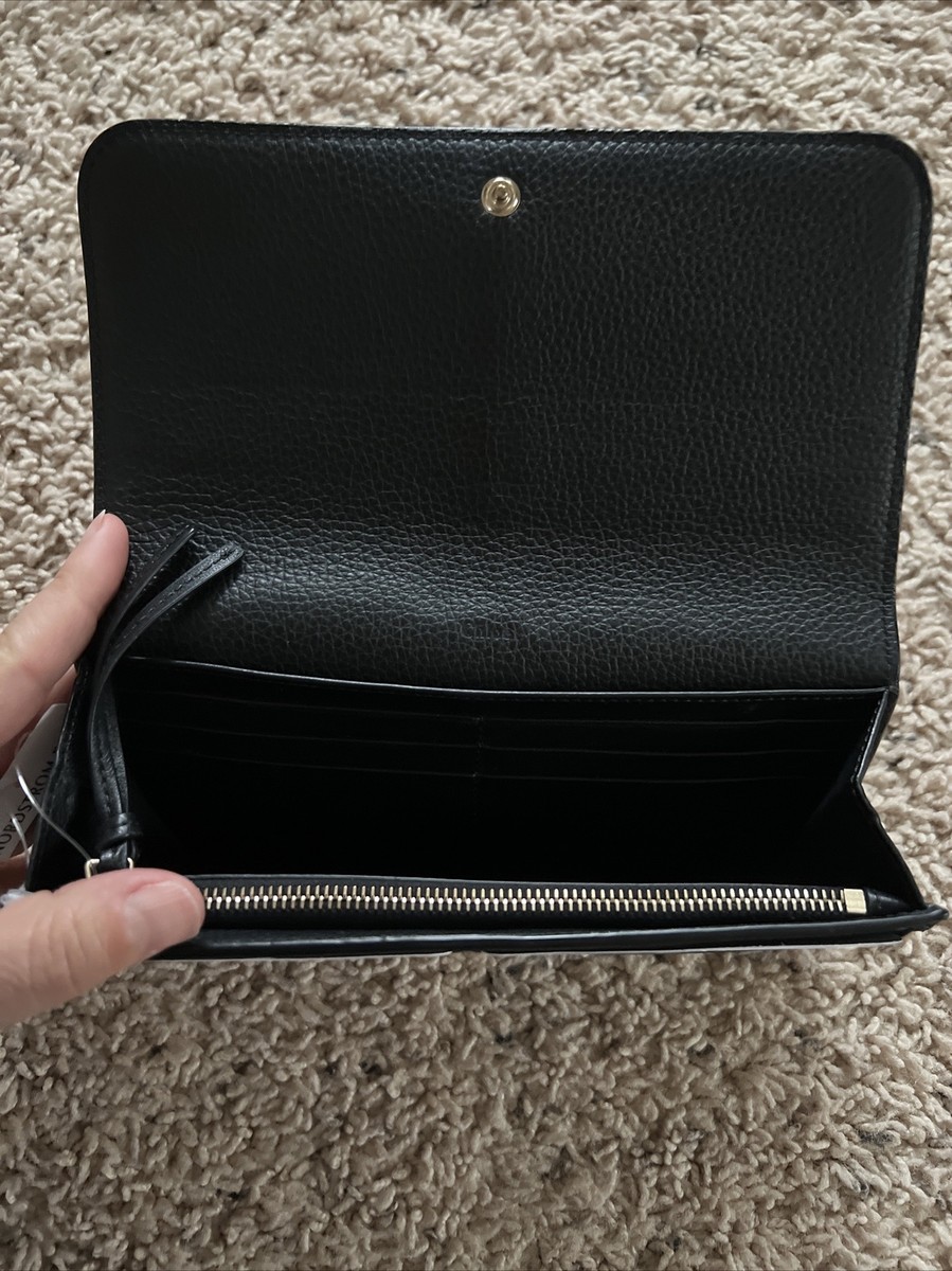 Chloe Alphabet Wallet with Flap Black Leather Retail $710 | eBay
