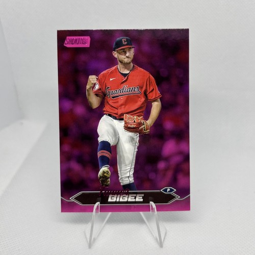 2024 Topps Stadium Club - Pink Foil #89 Tanner Bibee MLB Cleveland Guardians