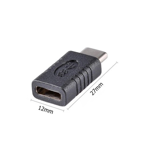 90 Degree Right Angle USB 3.1 Type C Male To Female USB-C Converter Adapter - Picture 3 of 14