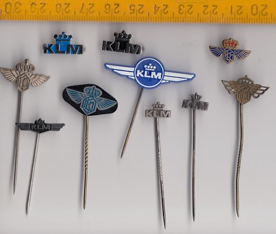 Vintage KLM Airlines Logo Pin Anstecker Royal Dutch Aircraft Flugzeug 