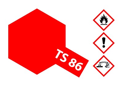 Tamiya 85086 TS-86 Pur Rot glänzend 100ml