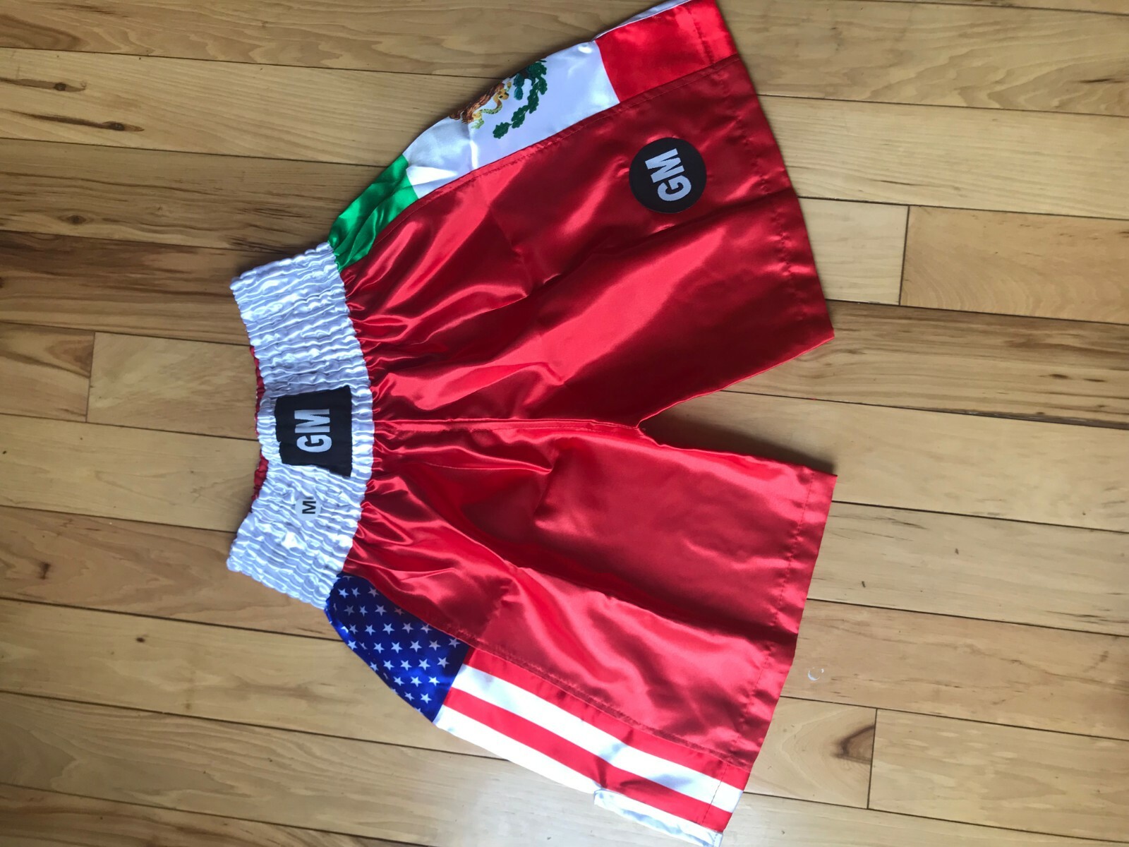 Red US/Mexico Flag Boxing, Training, Fitness, MMA, Martial Art