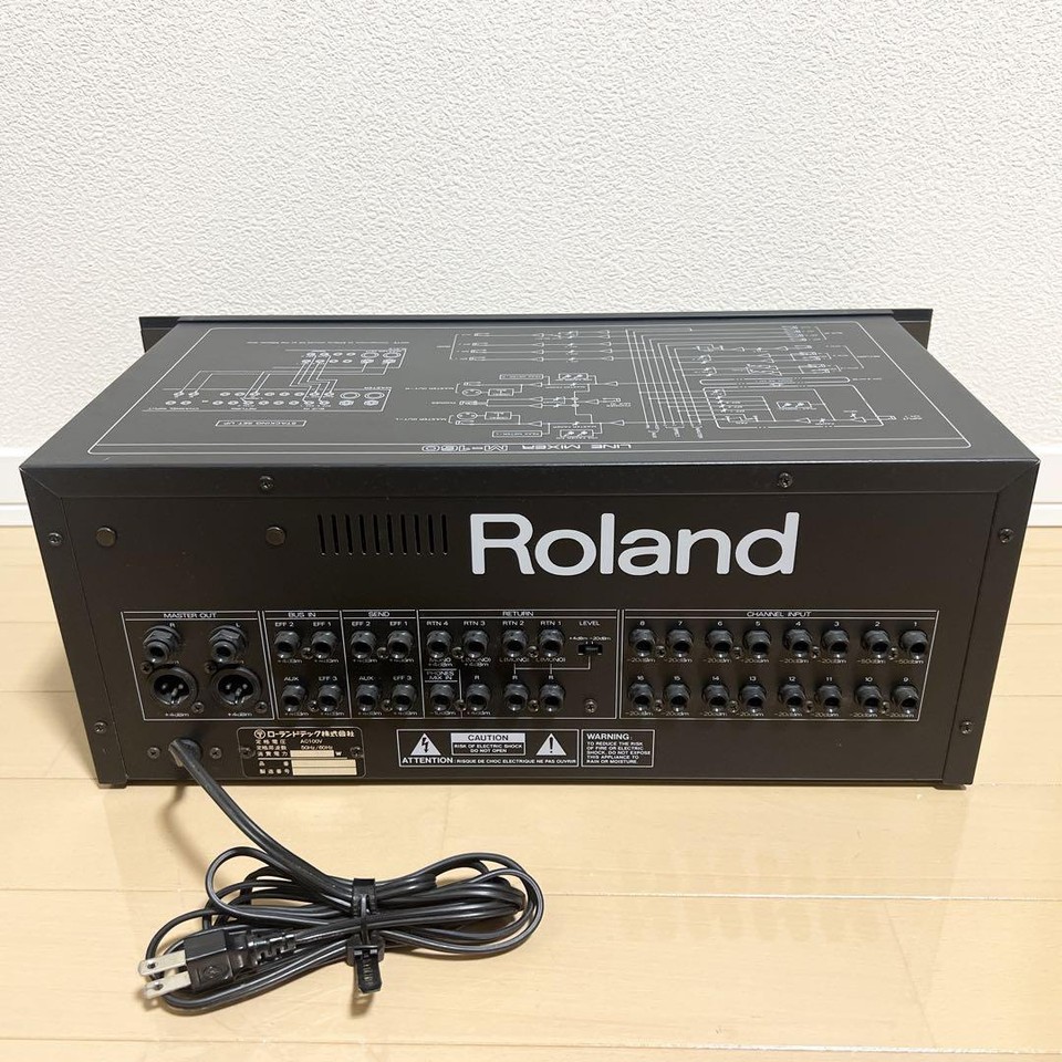 Roland M160 Stereo Line Mixer Rack mount Recording Equipment Operation
