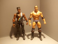 WWF WWE Mattel Elite FAAROOQ THE ROCK Nation of Domination 2 Pack Figures Farooq