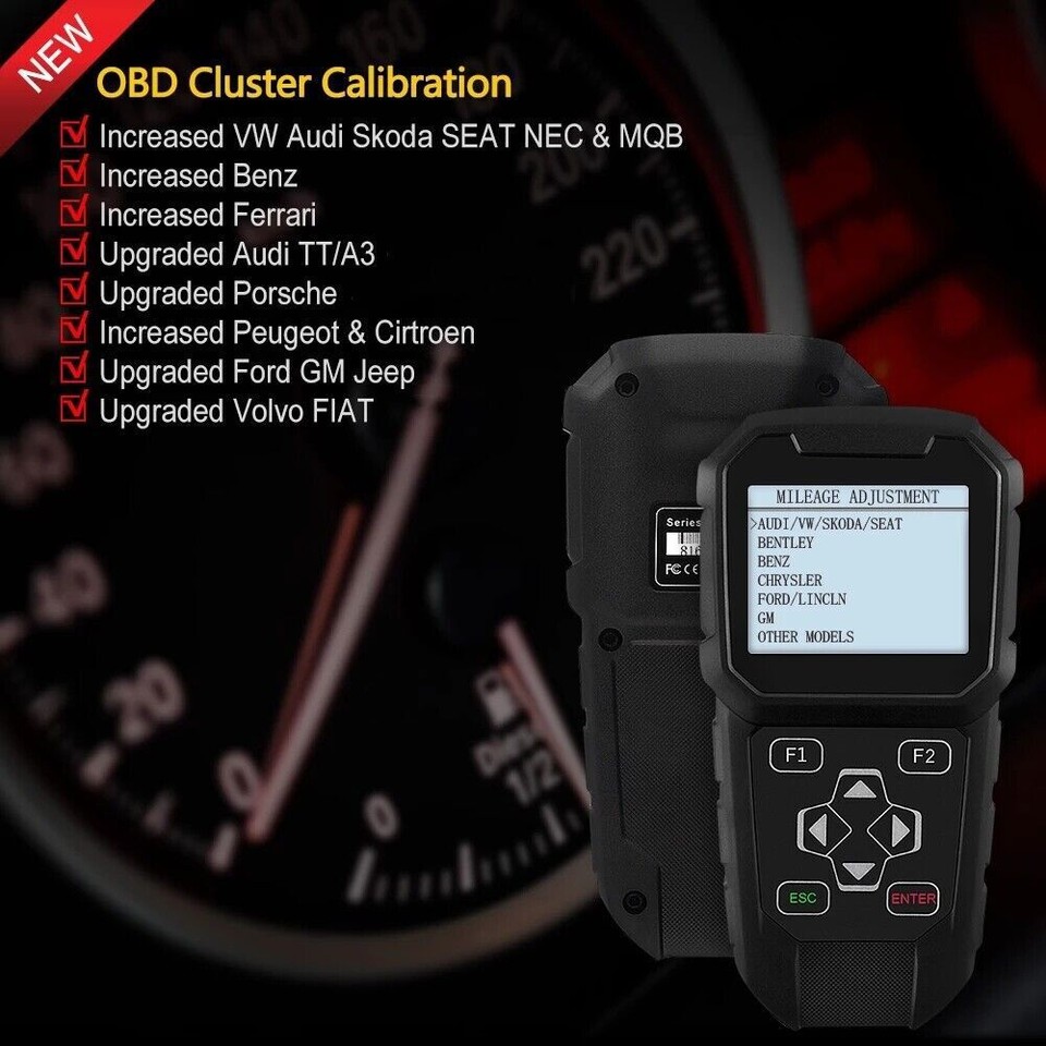 OBDPROG MT401 Car Cluster Odometer Correction Adjust Mileage Scanner ...