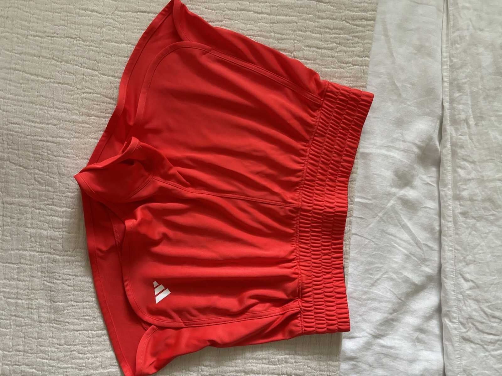red adidas pacer shorts