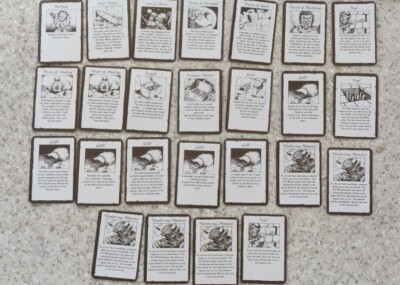 HERO QUEST 1989 - SCHATZKARTEN - ORIGINAL - ERSATZTEILE / ERSATZTEILE