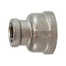 62432 Reducing Coupling, 3/8 in FPT x 1/4 in FPT, Stainless Steel, 150 lb, 2 Pk