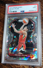 2021 Prizm WNBA Kelsey Plum Cracked ICE PSA 9! POP 2! NONE HIGHER "B"