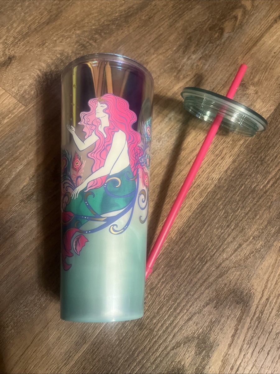 NEW Starbucks 2024 Holiday Iridescent Holographic Siren Shell Star