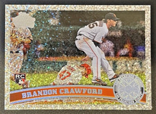 2011 Topps Update Platinum Diamond Anniversary Brandon Crawford #US234 Rookie RC