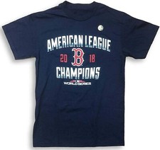Majestic Boston Red Sox 2018 American League Champions Navy Men's T-Shirt Small