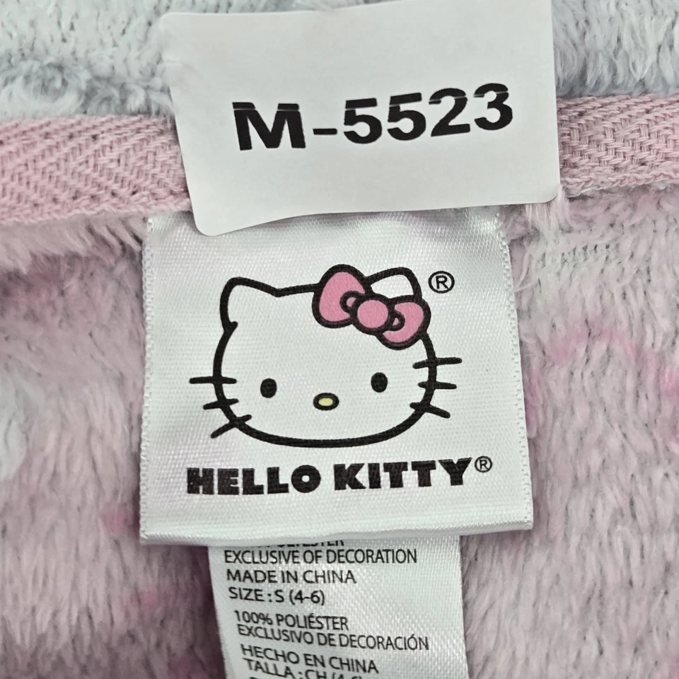 Ropa de dormir para niñas Hello Kitty S mono rosa estampado gráfico polar bordado Foto 2 de 4