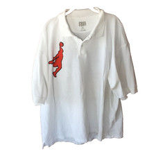 Pro Cons Polo Mens XXL Basketball SS White 3 Button Style Shirt 23 Vintage USA