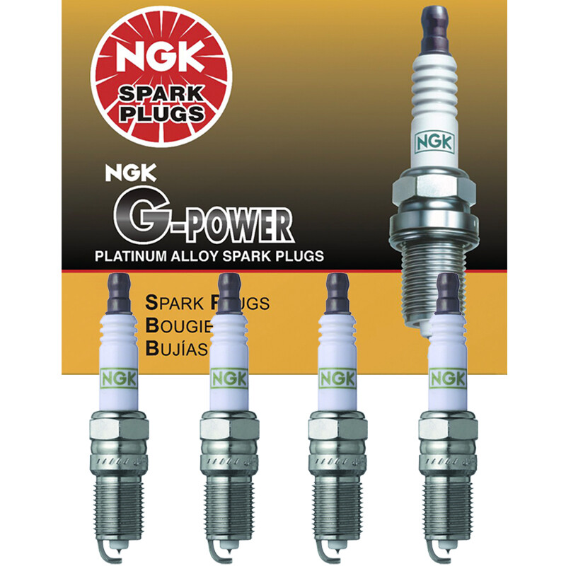 Genuine NGK G-POWER Platinum Spark Plugs 3186 TR5GP Set of 4