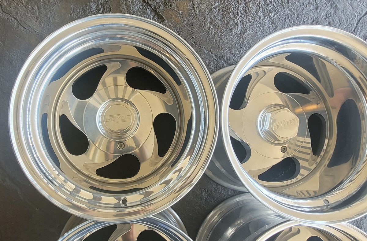 15x8 & 15x10 5 Lug Boyds Twisted Star Wheels Rims | Chevy 5x5 Ford