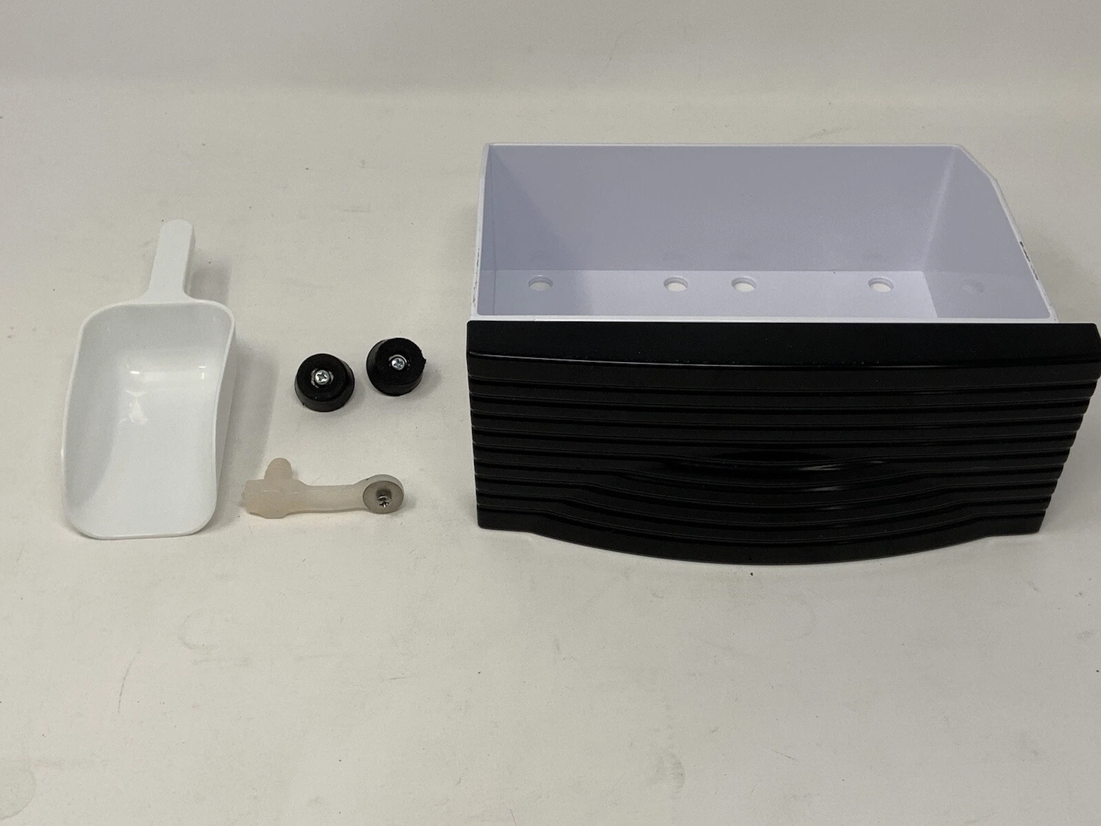 Nostalgia Large Ice Maker ICMCC33 Black Tray Scoop Feet & Drain Replacement Used