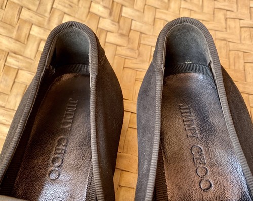 JIMMY CHOO Mens Foxley Black Tassel Polished Suede Loafer Sz 39 EU | 6 US | 5 UK - Picture 11 of 12