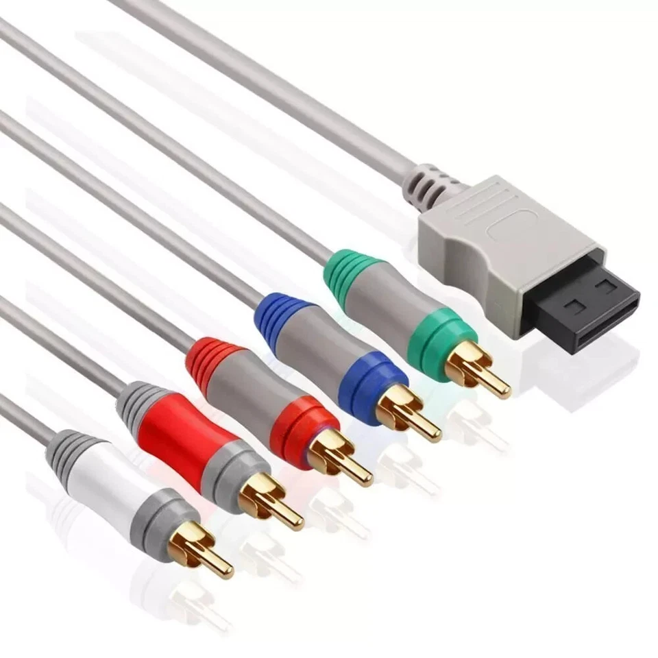 8 Feet HD TV Component RCA Audio Video AV Cable Cord Plug for Nintendo Wii U - Image 3 of 3