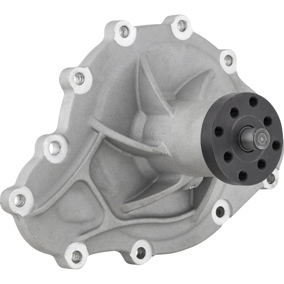 Bomba de agua mecánica de alto flujo, satinada, se adapta a Pontiac 1969-1979 Foto 2 de 4