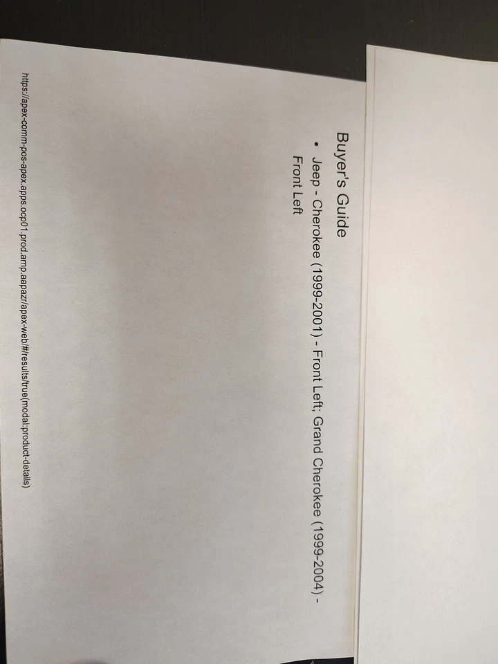 Jeep Cherokee 1999 2000 2001 Grand Cherokee 1999 2000 2001 2002 2003 3004 delantero Foto 3 de 3