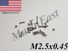 M2.5 Phillips Flat Head Screws, 4-20mm long,18-8 Stainless Steel DIN 965