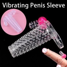 Male-Penis-Extender-Enlarger-Sleeve-Reusable-Condom-Delay-Ejaculation-for Men