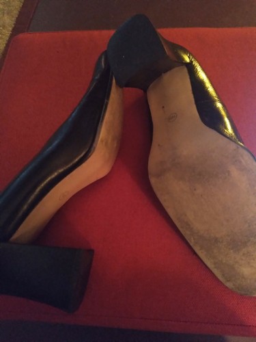 Hillard & Hanson Womens Leather Pumps/Dress Shoes 10M Black - Picture 4 of 7