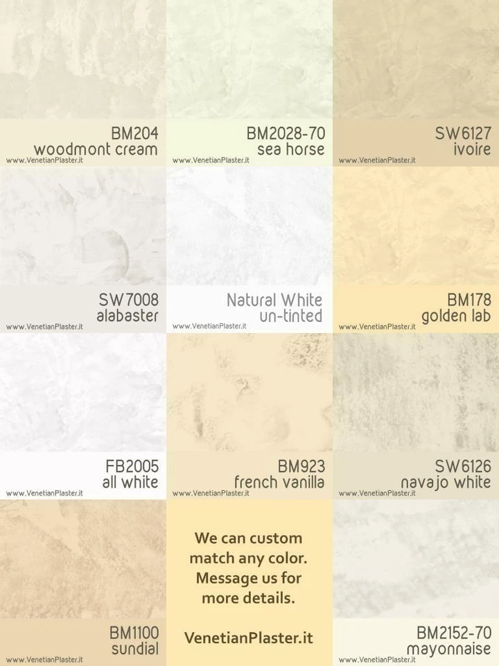 Grassello - by FirmoLux Real Venetian Plaster from Italy (light colors) - Image 2 of 4