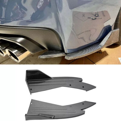 For Lexus Rc-f Rc200 Rc300 Rear Spat Bumper Lip Splitter Diffuser Canard Spoiler
