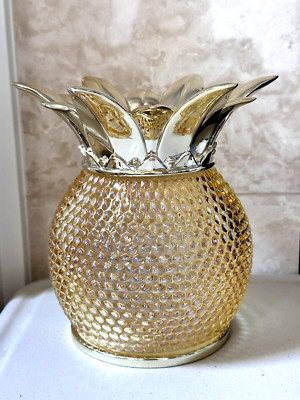 Bath & Body Works PINEAPPLE PALM 3-WICK CANDLE HOLDER NEW APRIL