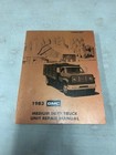 1983 Gmc Medium Duty Truck Factory Shop Unit Repair Manual Supplement Sku6