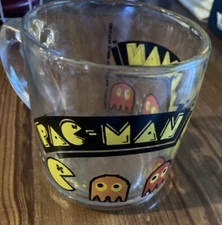 1982 Vintage Pac-Man Bally Midway MFG Co. Glass Mug Cup