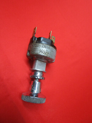 1964 PLYMOUTH VALIANT AND BARRACUDA WIPER SWITCH 1 SPEED 