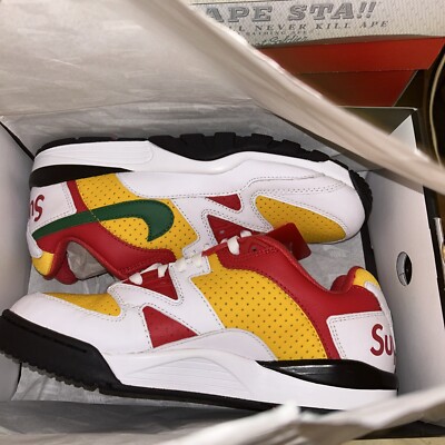 Size 10 -Supreme x Nike Air Cross Trainer 3 Low “White University 