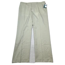 Perry Ellis Portfolio Dress Pants Mens 36x32 Green Modern Fit Flex Stretch NEW