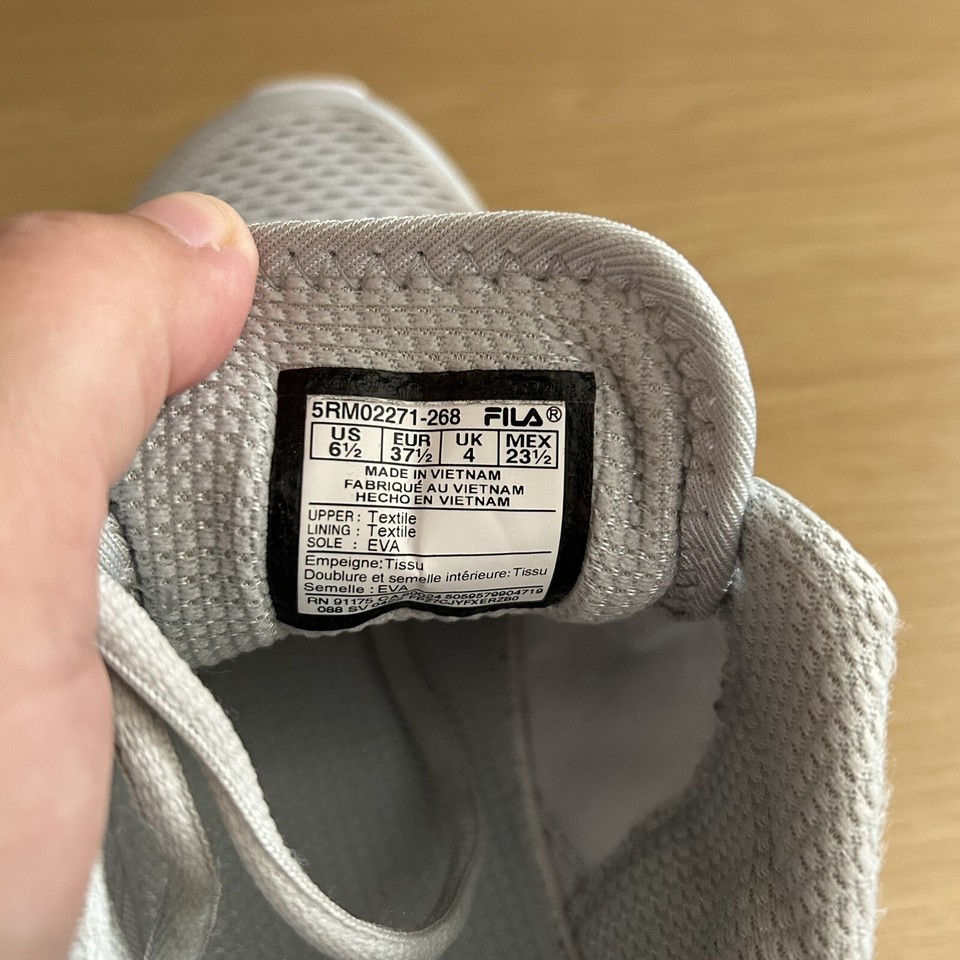 Fila Flash Attack Girla Womens Light Green Running Trainers Size Uk 4