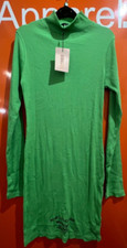 🔥Missguided High Neck Mini Dress, Long Sleeve, Green, NEW, Size 12, Sf