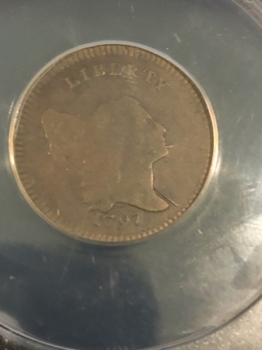 1797 LIBERTY CAP HALF CENT ANACS VF 20 A FEW CORRODED SPOTS ON REV - Picture 8 of 11