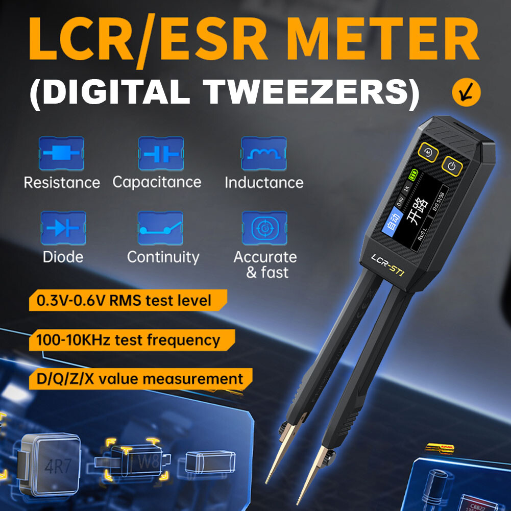 Mini Digital Tweezer LCR SMD Meter Resistance Capacitance