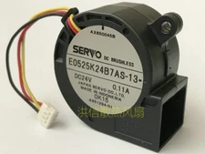 SERVO E0525K24B7AS-13 24V 0.11A 3-wire double ball bearing blower turbo fan