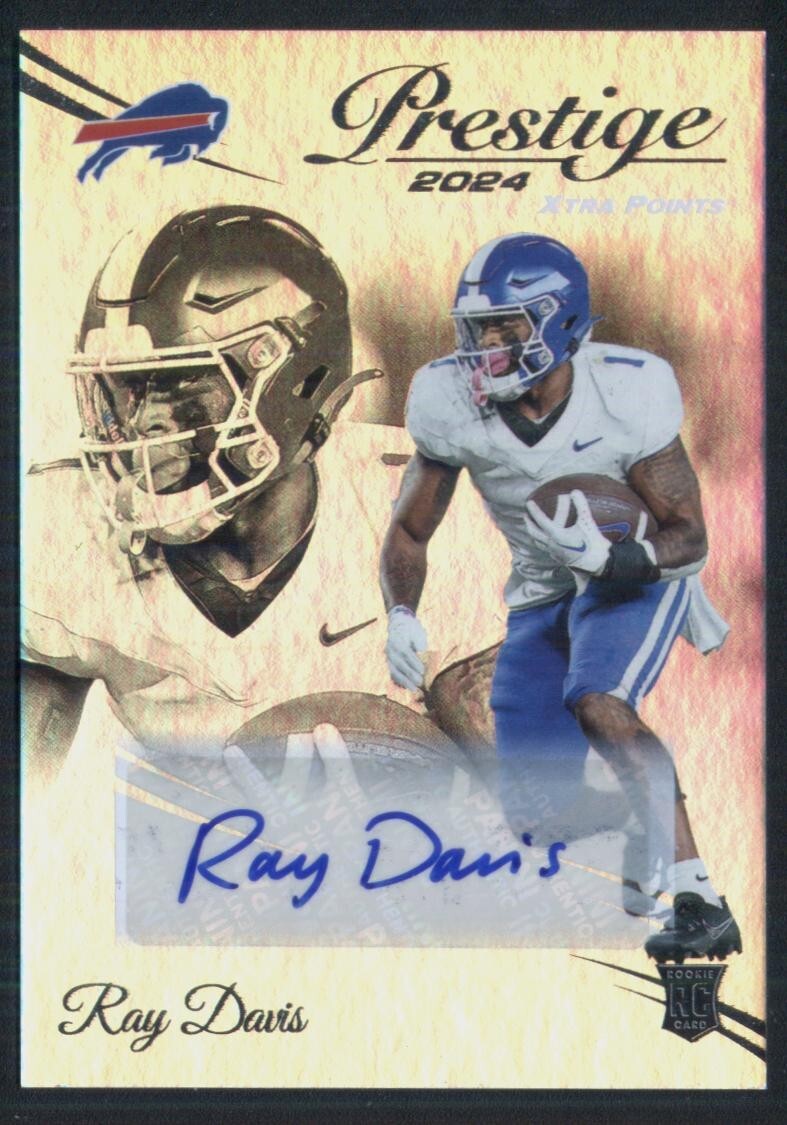 2024 Prestige #387 Ray Davis rookie auto Xtra Points Wildcats Bills