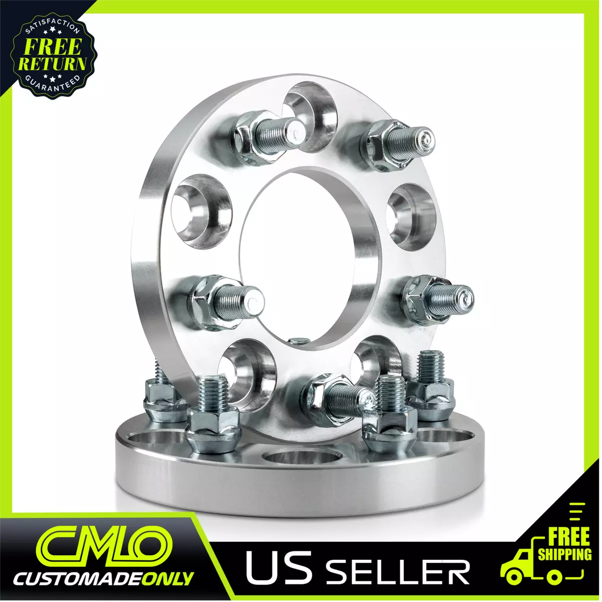 2pc 1 Inch Wheel Spacers 5x5.5 To 5x5.5 1 2 20 For Dodge Ram 1500 Durango