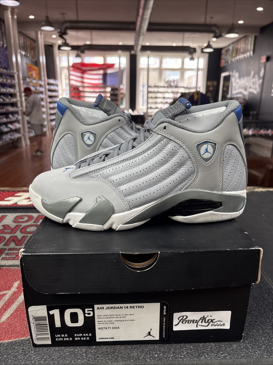 Size 13 - Air Jordan 14 Retro Wolf Grey for sale online | eBay