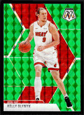 2019-20 Panini Mosaic Kelly Olynyk Green Mosaic Prizm #180 - Miami Heat
