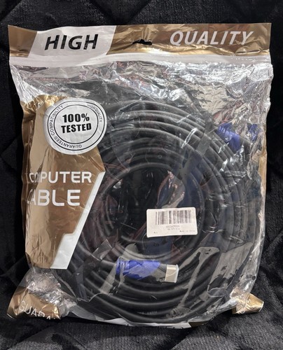 4K HDMI 75 FT Cable High Speed Gold Plated Connectors New Open Package