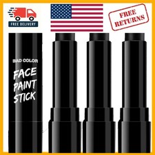 Lightweight 3PCS Black Face  Body Paint Set - Perfect for Halloween SFX Makeup